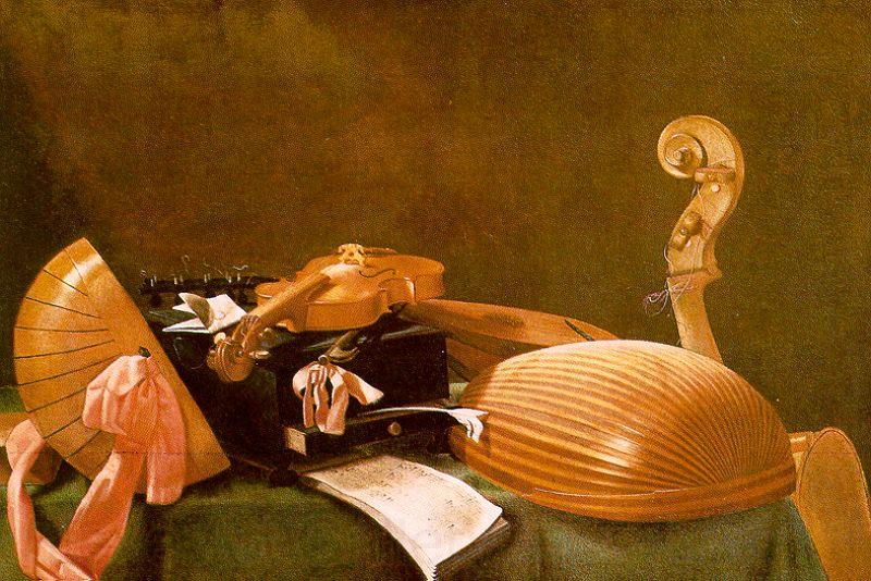 Evaristo Baschenis Still Life of Musical Instruments Germany oil painting art